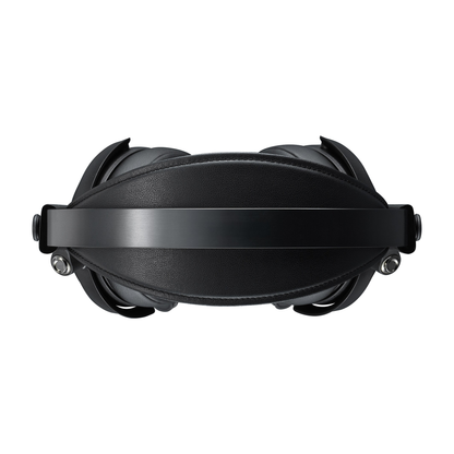 Yamaha YH-C3000 Kopfhörer Draufsicht mit Aluminiumbügel und Leder-Kopfband